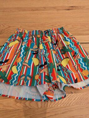 Boa Taco Print Running Shorts